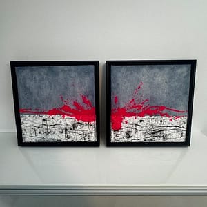 Fragmented Flow I & II 34 x 34 cm