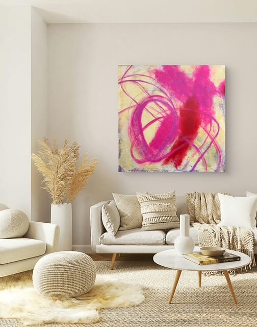 Glow in Motion 90 x 90 x 5 cm – Bild 2