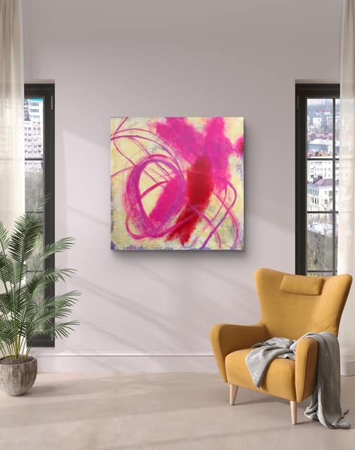 Glow in Motion 90 x 90 x 5 cm – Bild 4