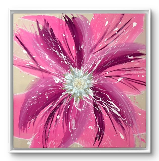 Pink Flower 93 x 93 cm